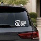 Bebek Sticker Seti – Arabada Bebek Var ve Kapı Uyarı Etiketleri