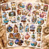 Tiny Worlds – 5 A5 Fantastik Minyatür Dünyalar Premium Sticker Seti